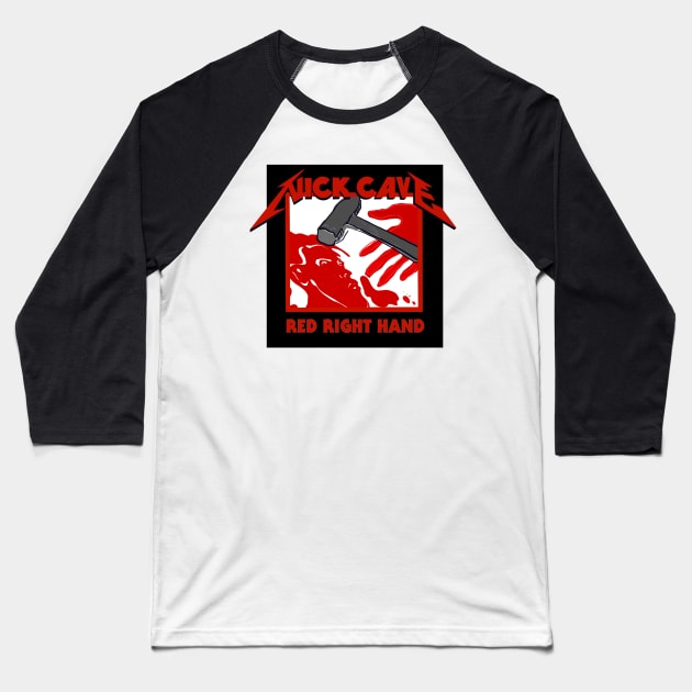 Red right hammer Baseball T-Shirt by milistardust